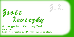 zsolt keviczky business card